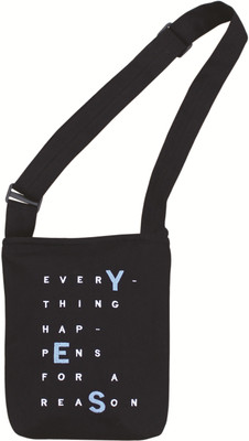 

Ryan Men & Women Casual Black Cotton Sling Bag