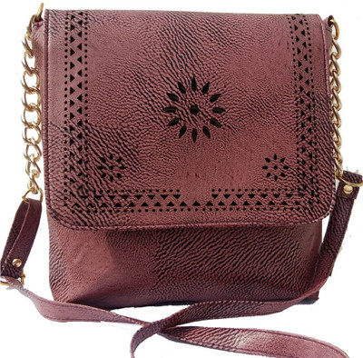 

surmount Girls Evening/Party Purple Leatherette Sling Bag