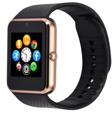 

STARUSS GT08-1 Bluetooth with Built-in Sim card and memory card slot Compatible with All IOS and Android Mobiles SR-109 Smartwatch(Black Strap Regular)