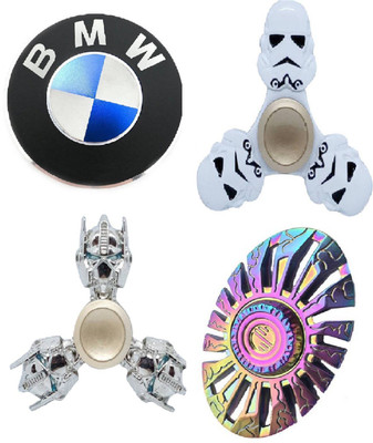 

Krypton PACK OF 4 HIGH SPEED COOL LOOK GALAXY RAINBOW / TRANSFORMER / STAR WARS / CAR LOGO METAL FIDGET HAND SPINNER MINI 2 MINT SPIN TOYS.(Multicolor)