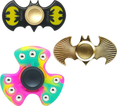 

Krypton PACK OF 3 BEST COOL LOOK METAL FIDGET HAND SPINNER(Multicolor)