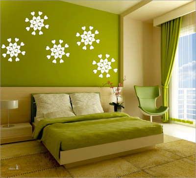 Wall1ders  3D Acrylic Sticker Sticker(Pack of 100, White