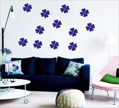 

Wall1ders  3D Acrylic Sticker Sticker(Pack of 40, Blue