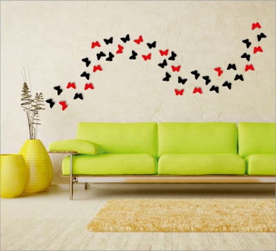 

Wall1ders  3D Acrylic Sticker Sticker(Pack of 40, Multicolor