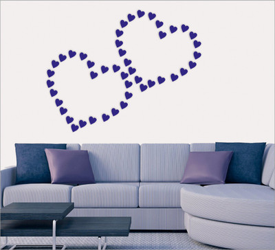 

Wall1ders  3D Acrylic Sticker Sticker(Pack of 50, Blue