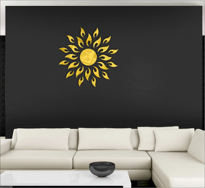 

Wall1ders  3D Acrylic Sticker Sticker(Pack of 25, Gold