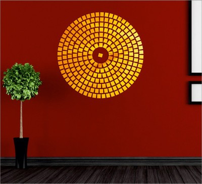 

Wall1ders  3D Acrylic Sticker Sticker(Pack of 100, Gold