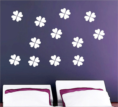 

Wall1ders  3D Acrylic Sticker Sticker(Pack of 40, White