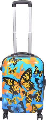

PRAGEE EXCLUSIVE STYLISH PRINTED CHECK IN TROLLEY BAG Cabin Luggage -  inch(Multicolor