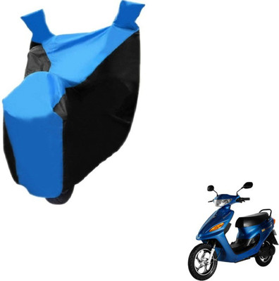 MOCKHE Two Wheeler Cover for Universal For Bike(Yo Electron, Black, Blue)
