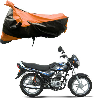 

Purpleheart Two Wheeler Cover for Bajaj(CT 100, Black, Orange)