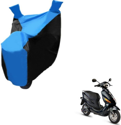 MOCKHE Two Wheeler Cover for Hero(Electric Cruz, Black, Blue)