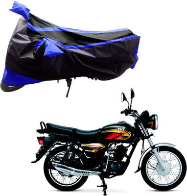 

Purpleheart Two Wheeler Cover for TVS(Max 4R, Black, Blue)