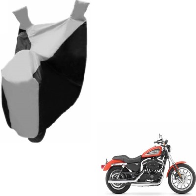 MOCKHE Two Wheeler Cover for Harley Davidson(XL 883, Black, Silver)