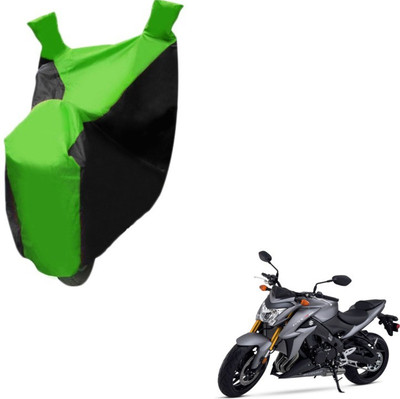 MOCKHE Two Wheeler Cover for Suzuki(GSX, Black, Green)