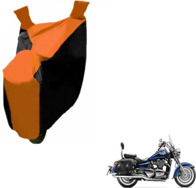 MOCKHE Two Wheeler Cover for Triumph(Black, Orange)