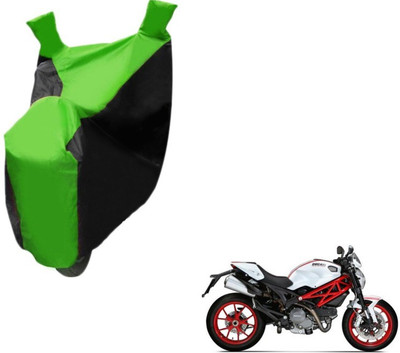MOCKHE Two Wheeler Cover for Ducati(Monster 796 S2R, Black, Green)
