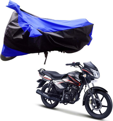 

Purpleheart Two Wheeler Cover for TVS(Phoenix, Black, Blue)