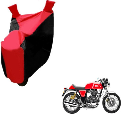 MOCKHE Two Wheeler Cover for Royal Enfield(Continental GT, Black, Red)