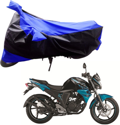 Purpleheart Two Wheeler Cover for Yamaha(FZ-S, Black, Blue)