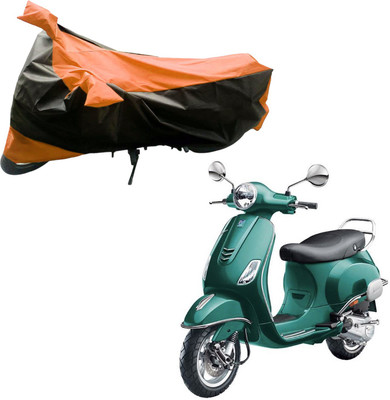 

Purpleheart Two Wheeler Cover for Piaggio(Vespa VXL, Black, Orange)