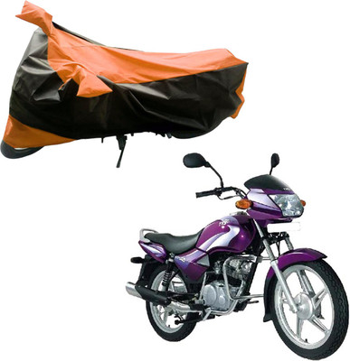 

Purpleheart Two Wheeler Cover for TVS(Star City, Black, Orange)