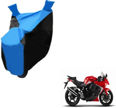 MOCKHE Two Wheeler Cover for Hyosung(GT250R, Black, Blue)