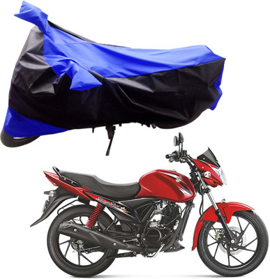 Purpleheart Two Wheeler Cover for Suzuki(Sling Shot Plus, Black, Blue)