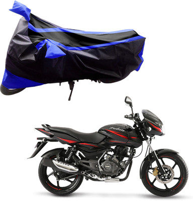 

Purpleheart Two Wheeler Cover for Bajaj(Pulsar 180 DTS-i, Black, Blue)
