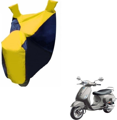 MOCKHE Two Wheeler Cover for Universal For Bike(Vespa VXL, Black, Yellow)