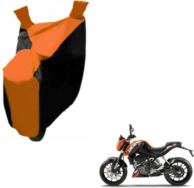 MOCKHE Two Wheeler Cover for KTM(Black, Orange)
