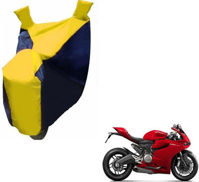 MOCKHE Two Wheeler Cover for Ducati(899 Panigale, Black, Yellow)