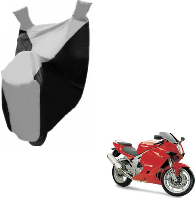 MOCKHE Two Wheeler Cover for Hyosung(GT650R, Black, Silver)