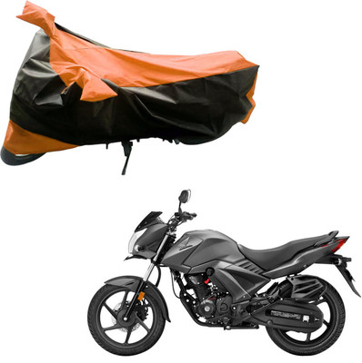 

Purpleheart Two Wheeler Cover for Honda(Unicorn, Black, Orange)