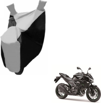 MOCKHE Two Wheeler Cover for Kawasaki(Z800, Black, Silver)