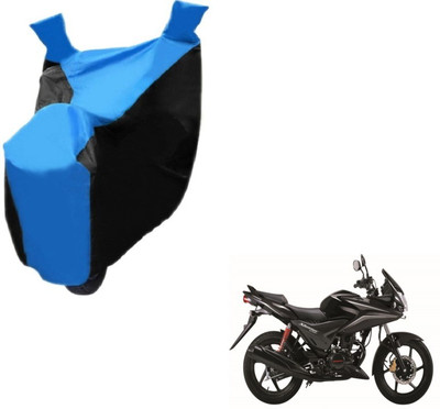 MOCKHE Two Wheeler Cover for Honda(CBF Stunner, Black, Blue)