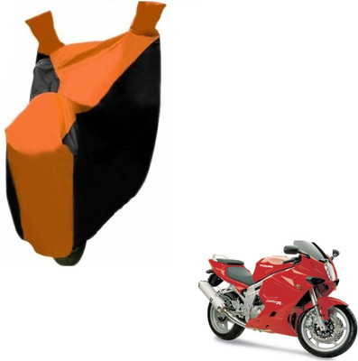 MOCKHE Two Wheeler Cover for Hyosung(GT650R, Black, Orange)