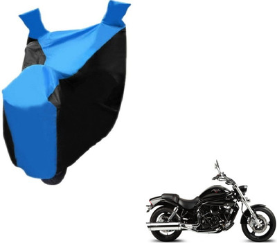 MOCKHE Two Wheeler Cover for Hyosung(Aquila Pro 650, Black, Blue)