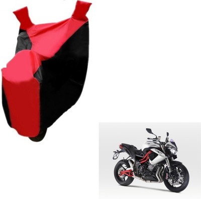 MOCKHE Two Wheeler Cover for DSK Benelli(TNT R, Black, Red)