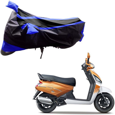 

Purpleheart Two Wheeler Cover for Mahindra(Gusto, Black, Blue)