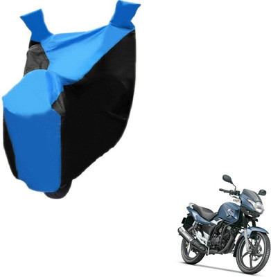 MOCKHE Two Wheeler Cover for Suzuki(GS 150R, Black, Blue)