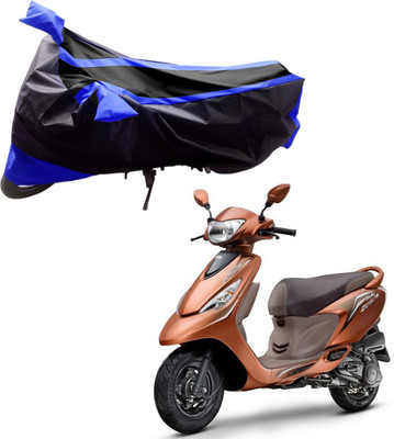 

Purpleheart Two Wheeler Cover for TVS(Zest, Black, Blue)
