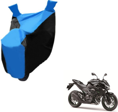 MOCKHE Two Wheeler Cover for Kawasaki(Z800, Black, Blue)