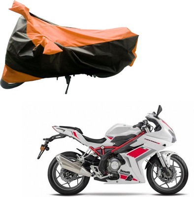 

Purpleheart Two Wheeler Cover for DSK Benelli(TNT R, Black, Orange)