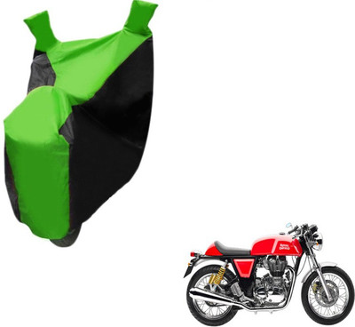 MOCKHE Two Wheeler Cover for Royal Enfield(Continental GT, Black, Green)