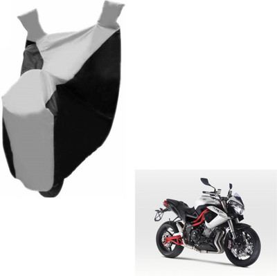 MOCKHE Two Wheeler Cover for DSK Benelli(TNT R, Black, Silver)