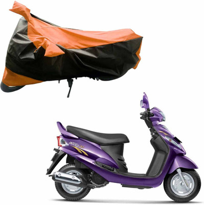 

Purpleheart Two Wheeler Cover for Mahindra(Rodeo RZ, Black, Orange)