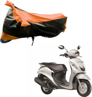 

Purpleheart Two Wheeler Cover for Yamaha(Fascino, Black, Orange)