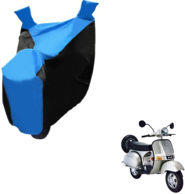 MOCKHE Two Wheeler Cover for Bajaj(Black, Blue)
