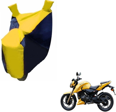MOCKHE Two Wheeler Cover for TVS(Apache, Black, Yellow)